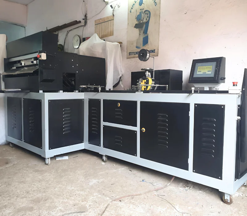 High-Speed Fully Automatic Three in One Exercise Notebook Machine Line- Stitching + Folding + Edge Squaring 